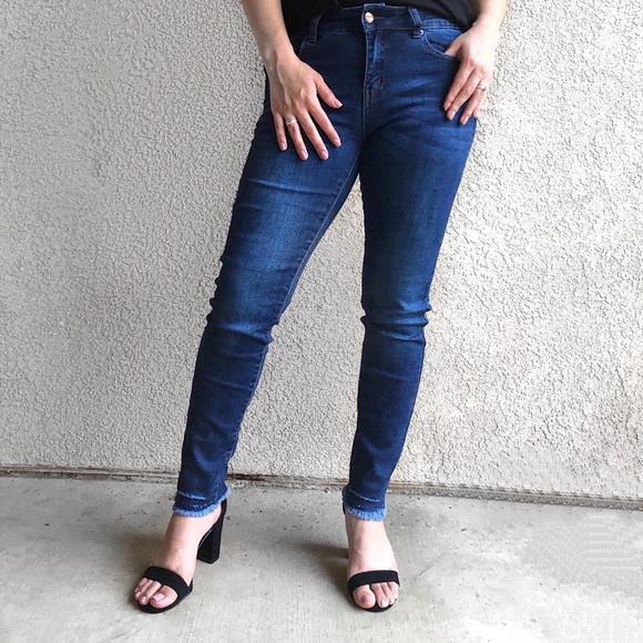 April Reign Denim - Melanie Frayed Hem Jeans